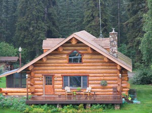 Maison rondins de bois