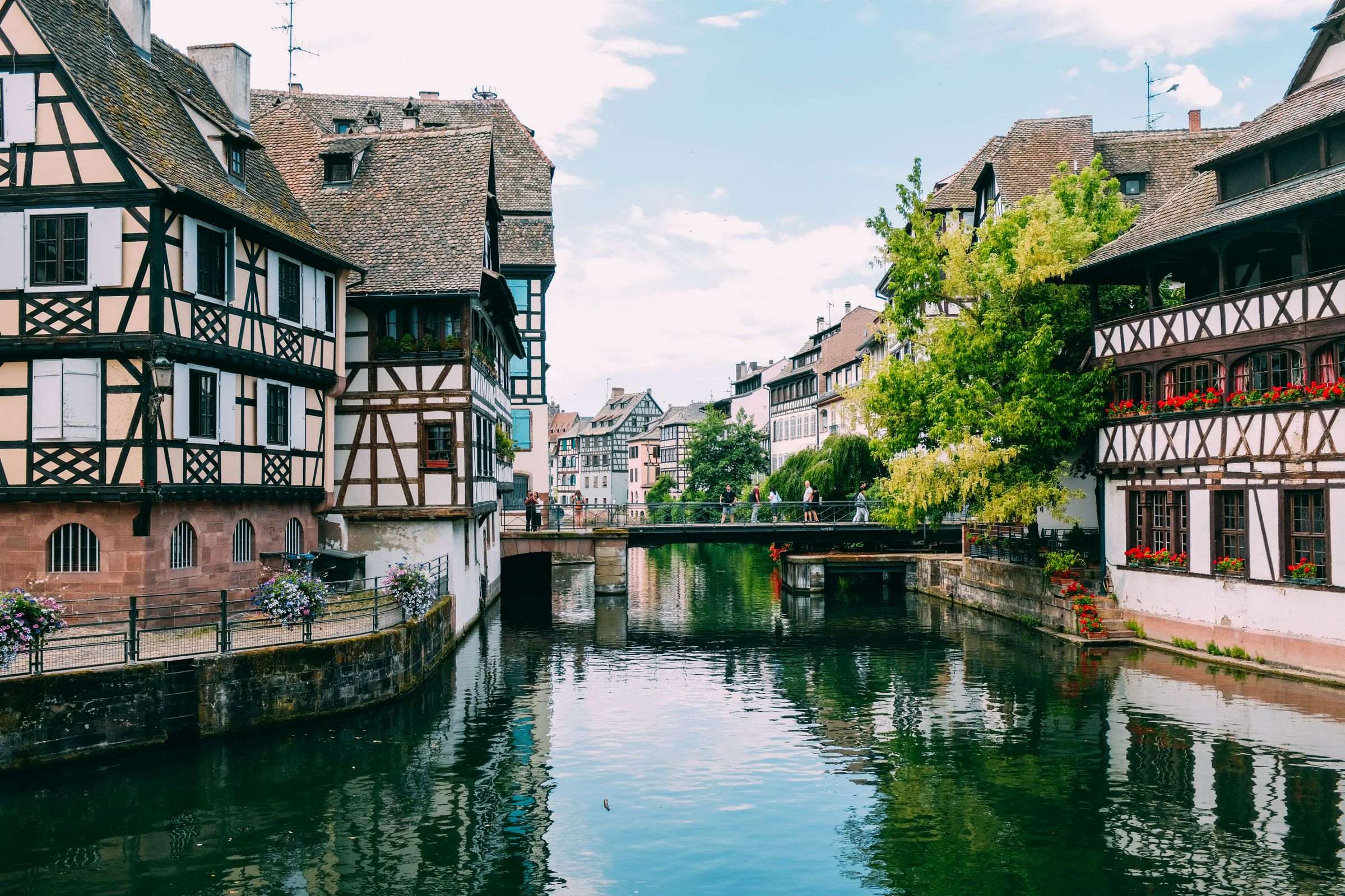 Maisons à colombages d’un village d’Alsace