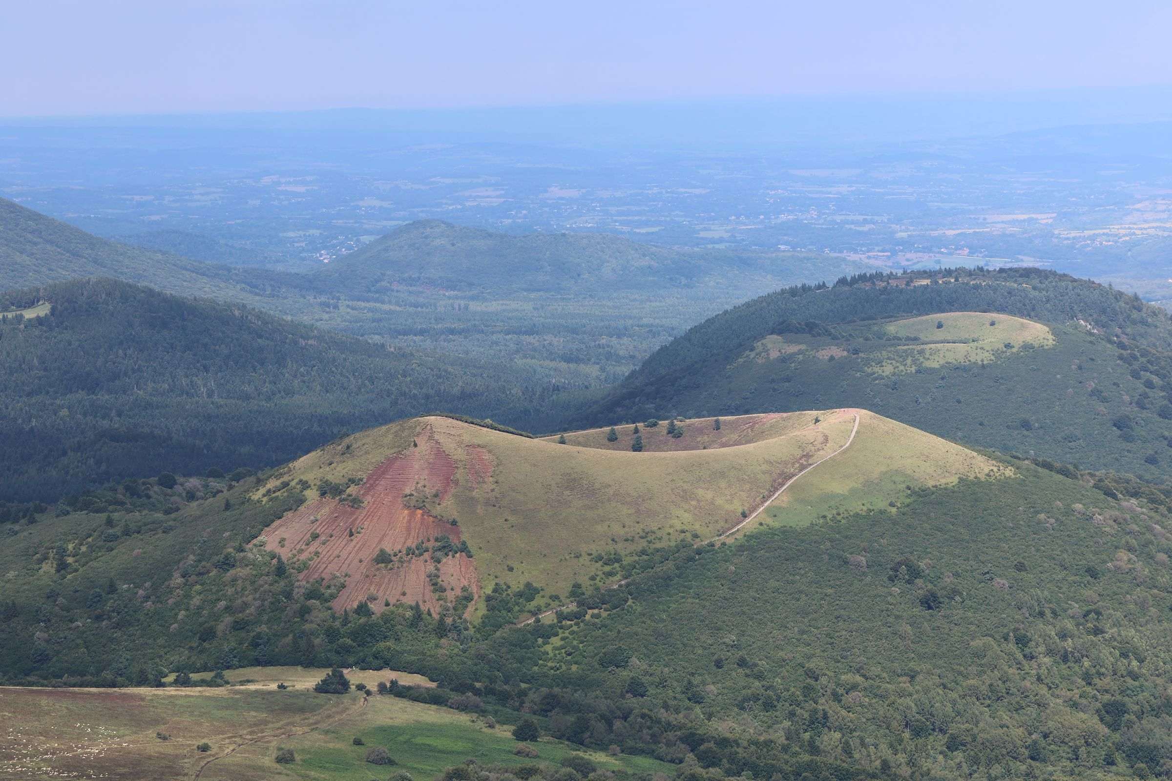 Paysage des volcans d’Auvergne